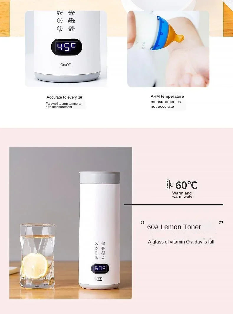 Health cup electric heating cup electric boiling cup automatic portable travel porridge small stew cup electric stew cup heating