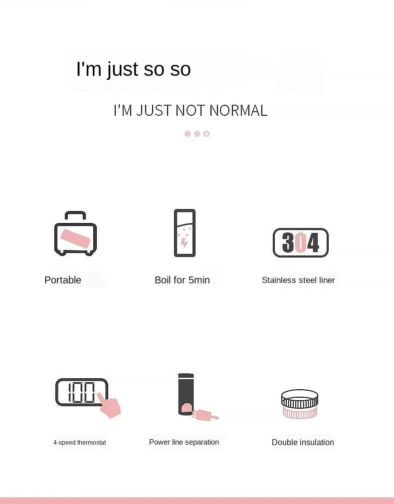 Health cup electric heating cup electric boiling cup automatic portable travel porridge small stew cup electric stew cup heating