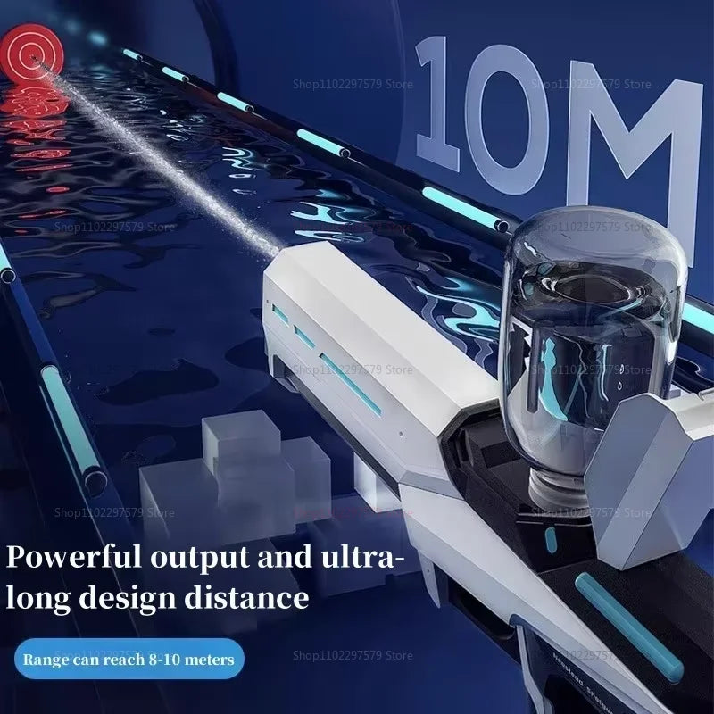 2025 New Automatic Water Absorbing Electric Water Gun for Kids Adults Outdoor Beach Pool Swim Summer Toys Water Fight Party Game