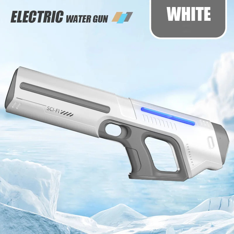 2025 New Automatic Water Absorbing Electric Water Gun for Kids Adults Outdoor Beach Pool Swim Summer Toys Water Fight Party Game
