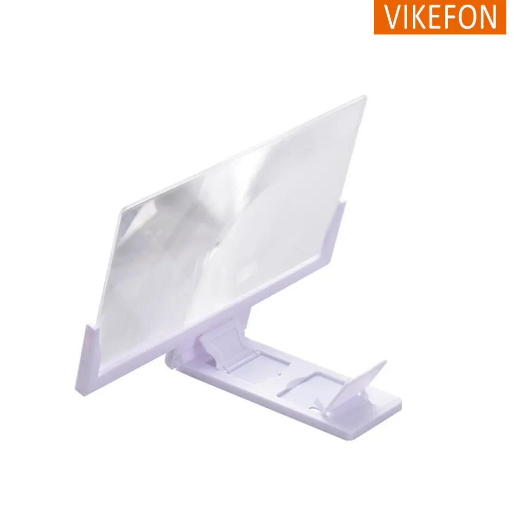12/14in Mobile Phone Screen Amplifier 3D Magnifying Glass Stand Magnifier HD Video Amplifier Phone Stand Enlarged Screen Bracket