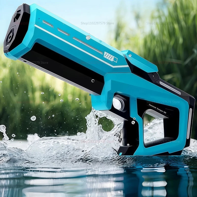 2025 New Automatic Water Absorbing Electric Water Gun for Kids Adults Outdoor Beach Pool Swim Summer Toys Water Fight Party Game