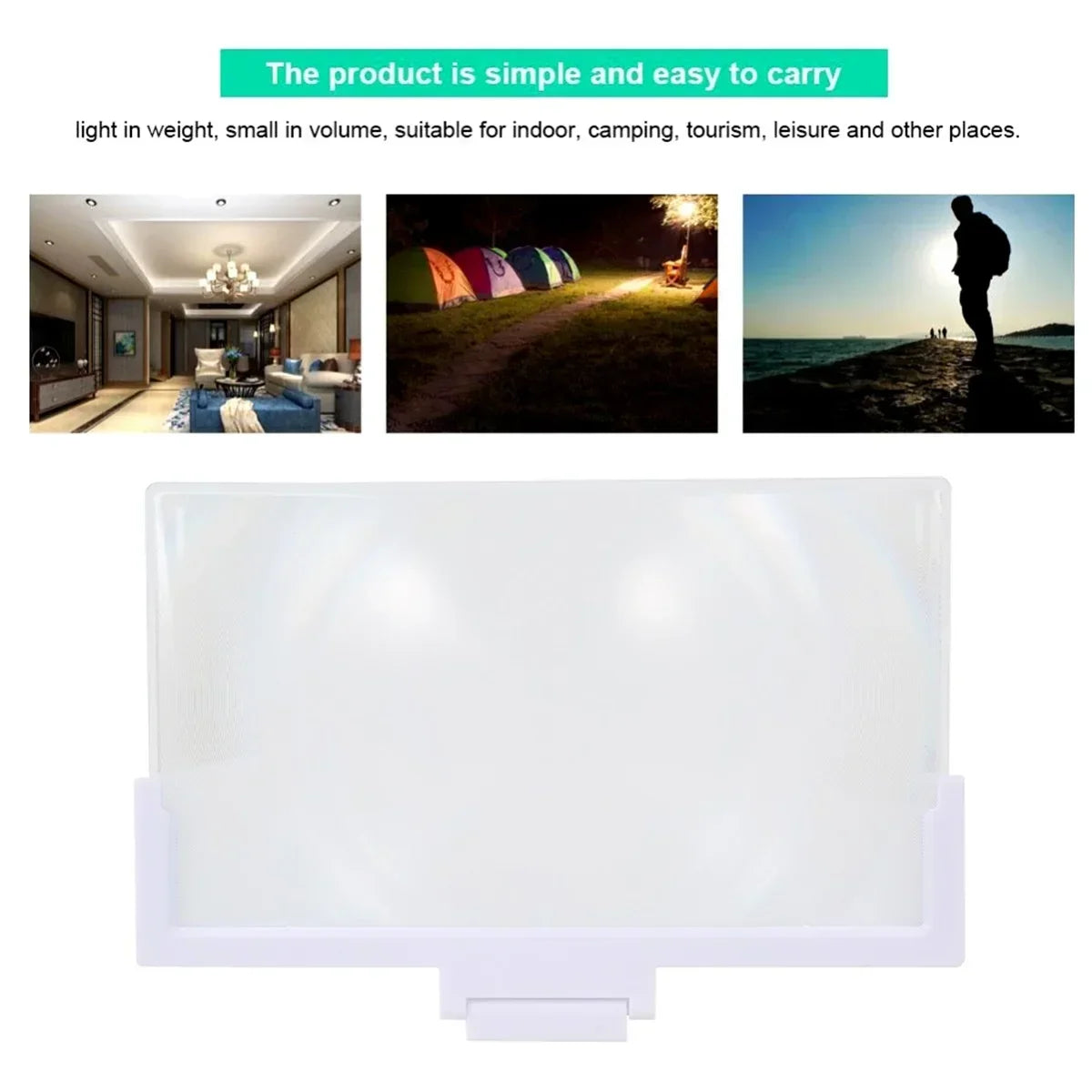 12/14in Mobile Phone Screen Amplifier 3D Magnifying Glass Stand Magnifier HD Video Amplifier Phone Stand Enlarged Screen Bracket